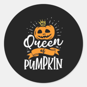 Halloween Queen of Pumpkin Runt Klistermärke