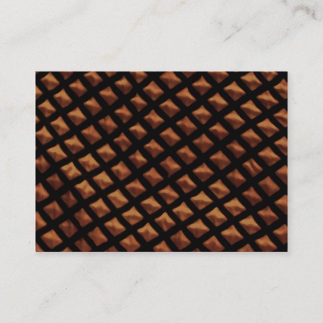Halloween Quilted Satin Visitkort (Framsida)