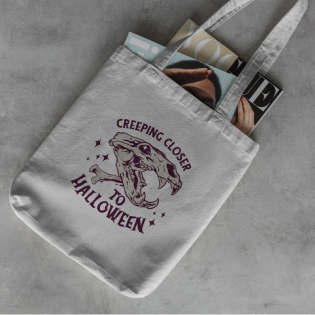 Halloween Quote Animal Skull Tool Bag Tygkasse (Skapare uppladdad)