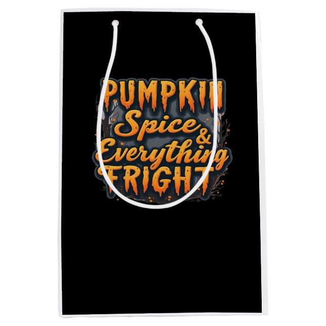 Halloween Quote Pumpkin Spice & All Fright (Framsidan)
