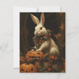Halloween Rabbit Vykort