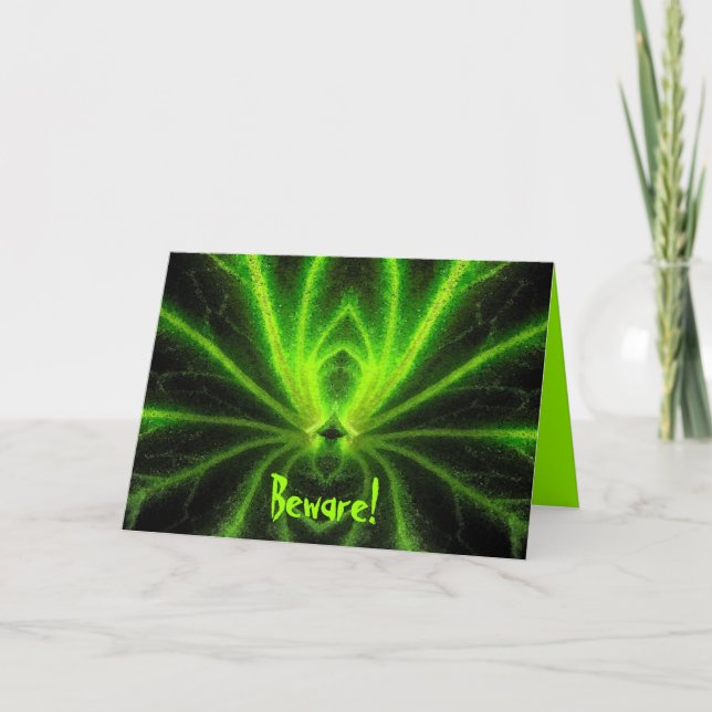 Halloween Radioactive Spider Kort (Framsida)