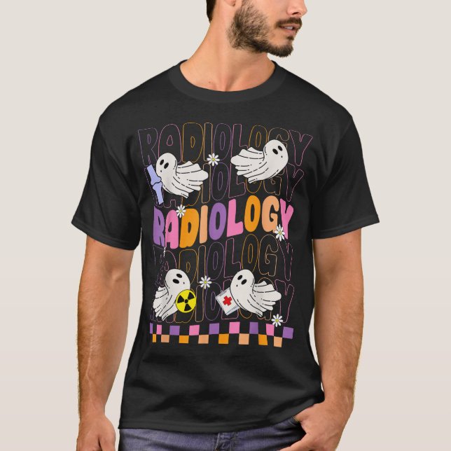 Halloween Radiology Fall Autumn T Shirt (Framsida)