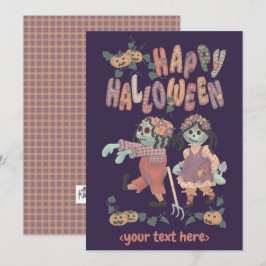 Halloween Rag Doll Zombies (3) - Välkomstkort Julkort