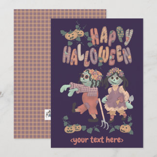 Halloween Rag Doll Zombies (3) - Välkomstkort Julkort