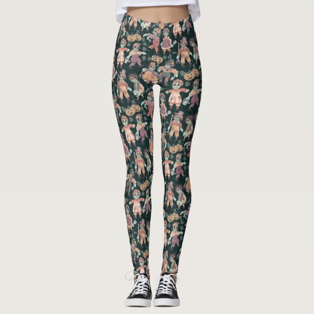Halloween-ragdoll-zombies Leggings (Framsida)