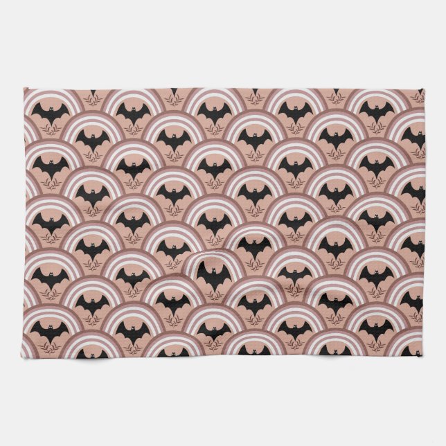 Halloween Rainbow Kökshandduk (Horisontell)