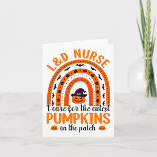 Halloween Rainbow Landd Nurse I vårdar kutest Pu Kort