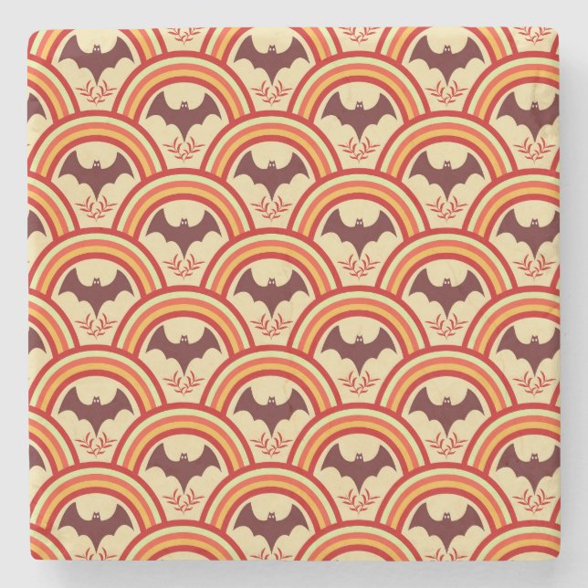 Halloween Rainbow Stenunderlägg (Framsidan)