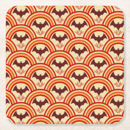 Halloween Rainbow Underlägg Papper Kvadrat