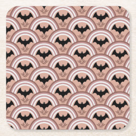 Halloween Rainbow Underlägg Papper Kvadrat