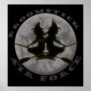 Halloween-ramutskrift för vitsar poster