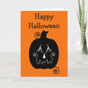 Halloween Rand Jack O'Lantern Card Kort