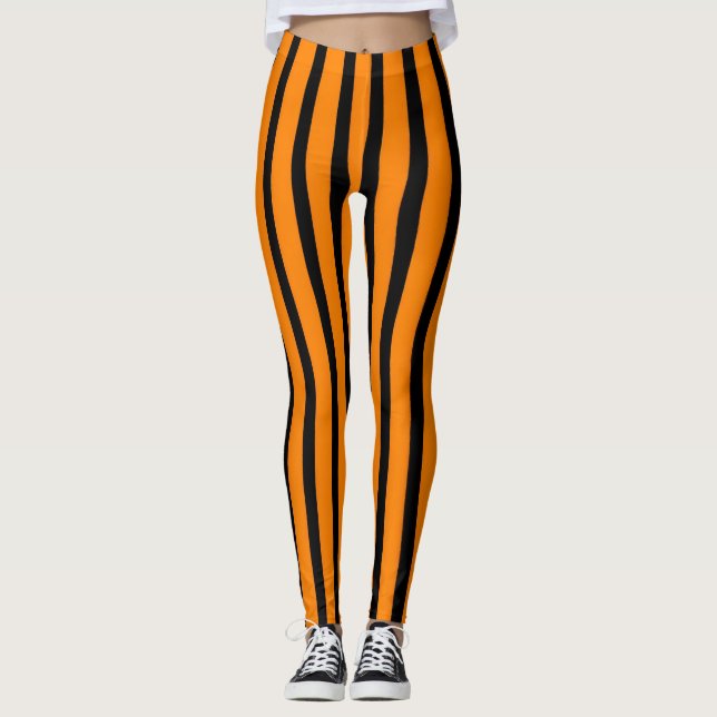 Halloween-ränderna Leggings (Framsida)