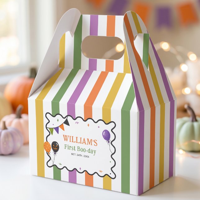 Halloween-randig färgglad presentlåda (Skapare uppladdad)