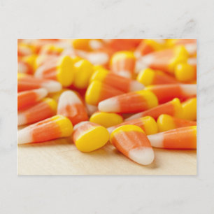 Halloween-randig majskaka vykort