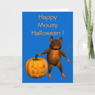 Halloween Råtta Kort