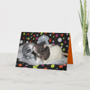 Halloween Rattie - kort