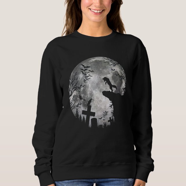 Halloween Rävar Och Måne Kostym Räv T Shirt (Framsida)