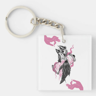 Halloween Raven Acrylic Keychain &Potion Flaskor