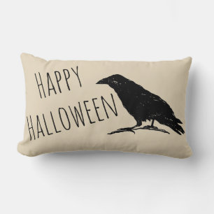 Halloween Raven Black Fall Dekorativ kudde