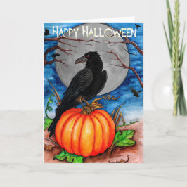 Halloween Raven Kort