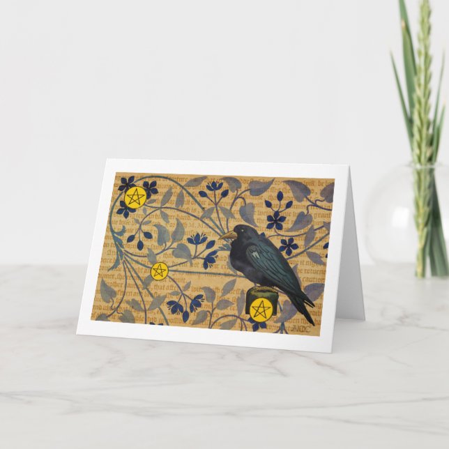 Halloween Raven Kort (Framsida)