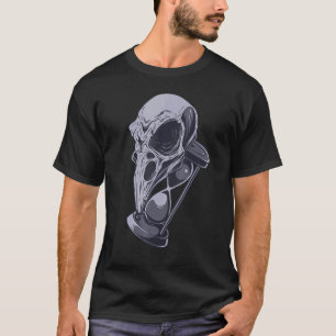 Halloween Raven Skull Hour Glas Occult Esoteric B T Shirt