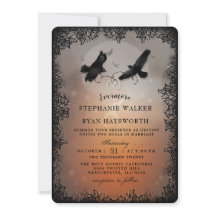 Halloween Ravens och Hearts Evermore Bröllop