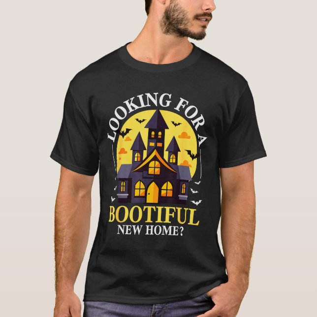 Halloween Real Estate Agent Funny Realtor Bootiful T Shirt (Framsida)
