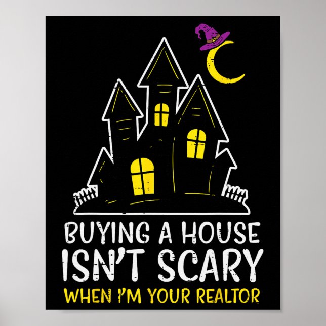 Halloween Realtor Buying House Insnt Scary Costume Poster (Framsidan)