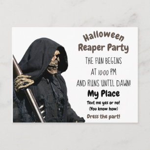 Halloween Reaper-fest Vykort