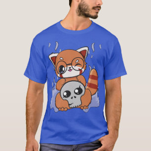 Halloween Red Panda Chibi Witch Pajama Anime Bear T Shirt