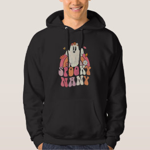 Halloween regnbåge söt spöke läskig Nany funkar Hoodie