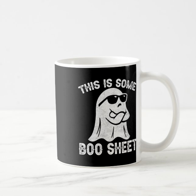 Halloween Retro Boo Ghost det här är lite Boo Laka Kaffemugg (Höger)