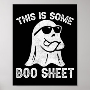 Halloween Retro Boo Ghost det här är lite Boo Laka Poster
