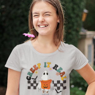 Halloween Retro Creep den riktiga Ghost Cute T Shirt
