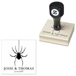 Halloween Retro Disco Spiders & Disco Boll Bröllop Stämpel