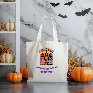 Halloween Retro Funny Girls Resa Witch Tygkasse
