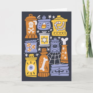 Halloween retro-godis kort
