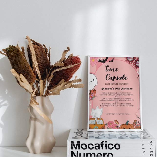 Halloween Retro Groovy 1: a födelsedag Kapsel Poster (Skapare uppladdad)