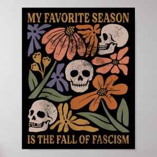Halloween Retro Min Favoritsäsong Är Hösten Poster