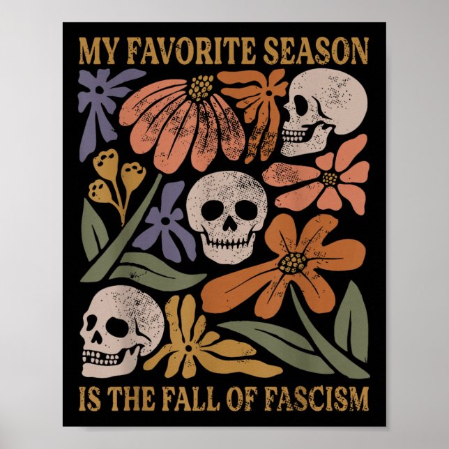 Halloween Retro Min Favoritsäsong Är Hösten  Poster (Framsidan)