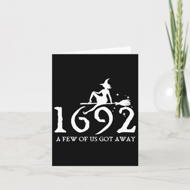 Halloween Retro Salem Witch 1692 några av oss Har  Kort (Framsida)