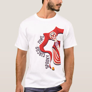 Halloween Retro Spooky Clown Colorful Funny Circus T Shirt