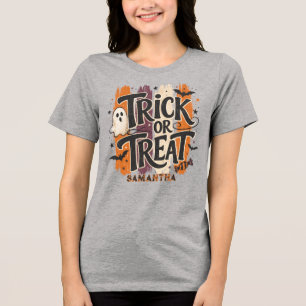 Halloween-retrotypografi T Shirt