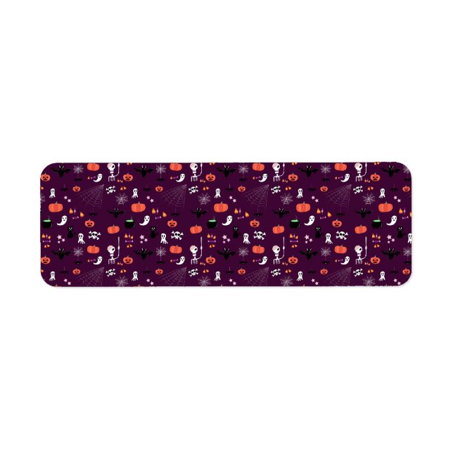 Halloween Returadress Etikett (Framsidan)