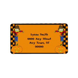 Halloween returadressetikett adressetikett