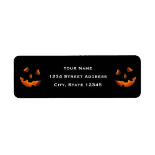 Halloween-returadressetikett Returadress Etikett