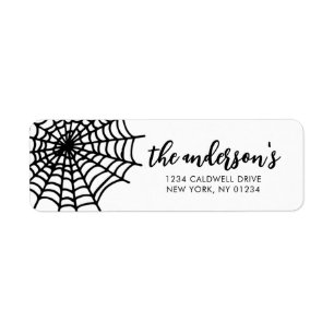 Halloween-Returetiketter Returadress Etikett